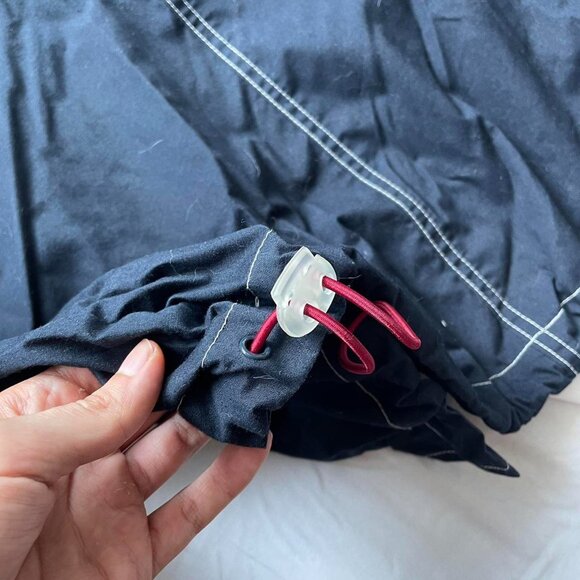 Y2K Point Zero Navy Blue Cargo Maxi Skirt - Picture 8 of 8